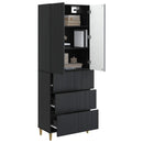 Skab Sæt 2 pcs 66 x 34,5 x 90 cm Konstrueret træ
