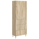 Skab Sæt 2 pcs Sonoma-eg 66 x 34,5 x 90 cm Konstrueret træ