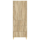 Skab Sæt 2 pcs Sonoma-eg 66 x 34,5 x 90 cm Konstrueret træ
