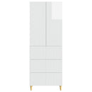 Skab Sæt 2 pcs 66 x 34,5 x 90 cm Konstrueret træ