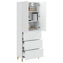 Skab Sæt 2 pcs 66 x 34,5 x 90 cm Konstrueret træ