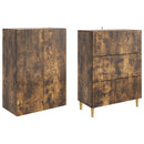 Skab Sæt 2 pcs 66 x 34,5 x 90 cm Konstrueret træ