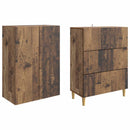 Skab Sæt 2 pcs 66 x 34,5 x 90 cm Konstrueret træ
