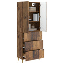 Skab Sæt 2 pcs 66 x 34,5 x 90 cm Konstrueret træ
