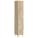Skab Sæt 2 pcs 33 x 34,5 x 90 cm Konstrueret træ