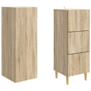Skab Sæt 2 pcs 33 x 34,5 x 90 cm Konstrueret træ