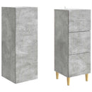 Skab Sæt 2 pcs 33 x 34,5 x 90 cm Konstrueret træ