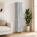 Skab Sæt 2 pcs Grå Sonoma 33 x 34,5 x 90 cm Konstrueret træ