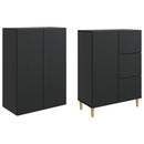 Skab Sæt 2 pcs 66 x 34,5 x 90 cm Konstrueret træ