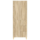 Skab Sæt 2 pcs 66 x 34,5 x 90 cm Konstrueret træ