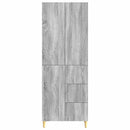 Skab Sæt 2 pcs Grå Sonoma 66 x 34,5 x 90 cm Konstrueret træ