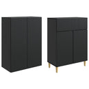 Skab Sæt 2 pcs 66 x 34,5 x 90 cm Konstrueret træ