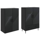 Skab Sæt 2 pcs 66 x 34,5 x 95 cm Konstrueret træ