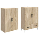 Skab Sæt 2 pcs 66 x 34,5 x 95 cm Konstrueret træ
