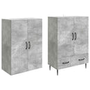 Skab Sæt 2 pcs 66 x 34,5 x 95 cm Konstrueret træ