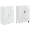Skab Sæt 2 pcs 66 x 34,5 x 95 cm Konstrueret træ