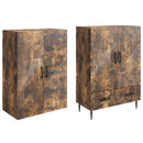 Skab Sæt 2 pcs 66 x 34,5 x 95 cm Konstrueret træ