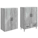 Skab Sæt 2 pcs 66 x 34,5 x 95 cm Konstrueret træ
