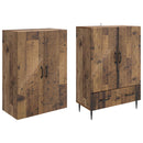 Skab Sæt 2 pcs 66 x 34,5 x 95 cm Konstrueret træ