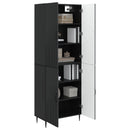 Skab Sæt 2 pcs 66 x 34,5 x 89,5 cm Konstrueret træ