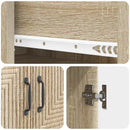Skab Sæt 2 pcs 66 x 34,5 x 89,5 cm Konstrueret træ