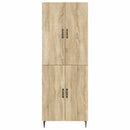 Skab Sæt 2 pcs 66 x 34,5 x 89,5 cm Konstrueret træ