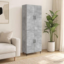Skab Sæt 2 pcs 66 x 34,5 x 89,5 cm Konstrueret træ