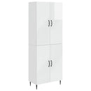 Skab Sæt 2 pcs 66 x 34,5 x 89,5 cm Konstrueret træ