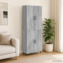 Skab Sæt 2 pcs Grå Sonoma 66 x 34,5 x 89,5 cm Konstrueret træ