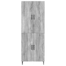 Skab Sæt 2 pcs Grå Sonoma 66 x 34,5 x 89,5 cm Konstrueret træ