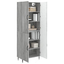 Skab Sæt 2 pcs Grå Sonoma 66 x 34,5 x 89,5 cm Konstrueret træ