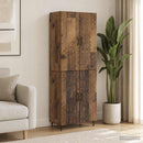 Skab Sæt 2 pcs 66 x 34,5 x 89,5 cm Konstrueret træ