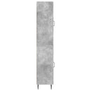 Skab Sæt 2 pcs Betongrå 33 x 34,5 x 89,5 cm Konstrueret træ
