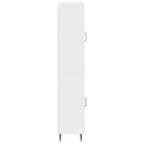 Skab Sæt 2 pcs Hvid højglans 33 x 34,5 x 89,5 cm