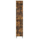 Skab Sæt 2 pcs Røget eg 33 x 34,5 x 89,5 cm Konstrueret træ
