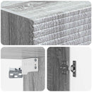 Skab Sæt 2 pcs Grå Sonoma 33 x 34,5 x 89,5 cm Konstrueret træ