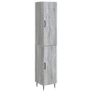 Skab Sæt 2 pcs Grå Sonoma 33 x 34,5 x 89,5 cm Konstrueret træ