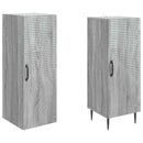 Skab Sæt 2 pcs Grå Sonoma 33 x 34,5 x 89,5 cm Konstrueret træ