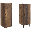 Skab Sæt 2 pcs Gammelt træ 33 x 34,5 x 89,5 cm Konstrueret træ
