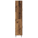 Skab Sæt 2 pcs Gammelt træ 33 x 34,5 x 89,5 cm Konstrueret træ