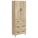 Skab Sæt 2 pcs Sonoma-eg 66 x 34,5 x 90 cm Konstrueret træ