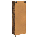 Skab Sæt 2 pcs Røget eg 66 x 34,5 x 90 cm Konstrueret træ