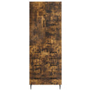 Skab Sæt 2 pcs Røget eg 66 x 34,5 x 90 cm Konstrueret træ
