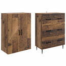 Skab Sæt 2 pcs Gammelt træ 66 x 34,5 x 90 cm Konstrueret træ