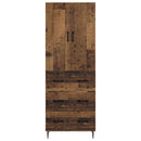 Skab Sæt 2 pcs Gammelt træ 66 x 34,5 x 90 cm Konstrueret træ