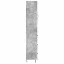 Skab Sæt 2 pcs Betongrå 33 x 34,5 x 90 cm Konstrueret træ