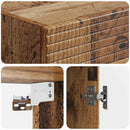 Skab Sæt 2 pcs Gammelt træ 33 x 34,5 x 90 cm Konstrueret træ