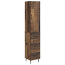 Skab Sæt 2 pcs Gammelt træ 33 x 34,5 x 90 cm Konstrueret træ