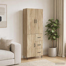 Skab Sæt 2 pcs Sonoma-eg 66 x 34,5 x 89,5 cm Konstrueret træ