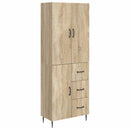 Skab Sæt 2 pcs Sonoma-eg 66 x 34,5 x 89,5 cm Konstrueret træ